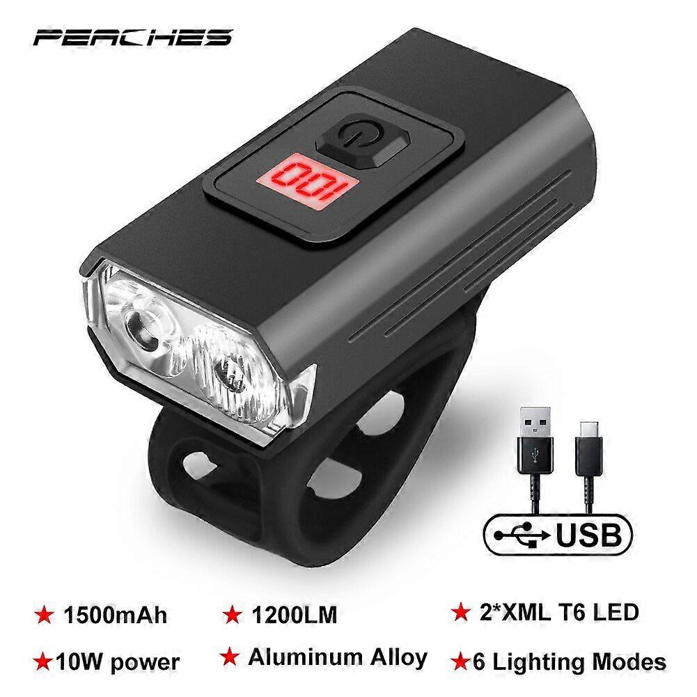 1200Lumen T6 LED Bike Lights Front And Back USB Rechargeable Lamp