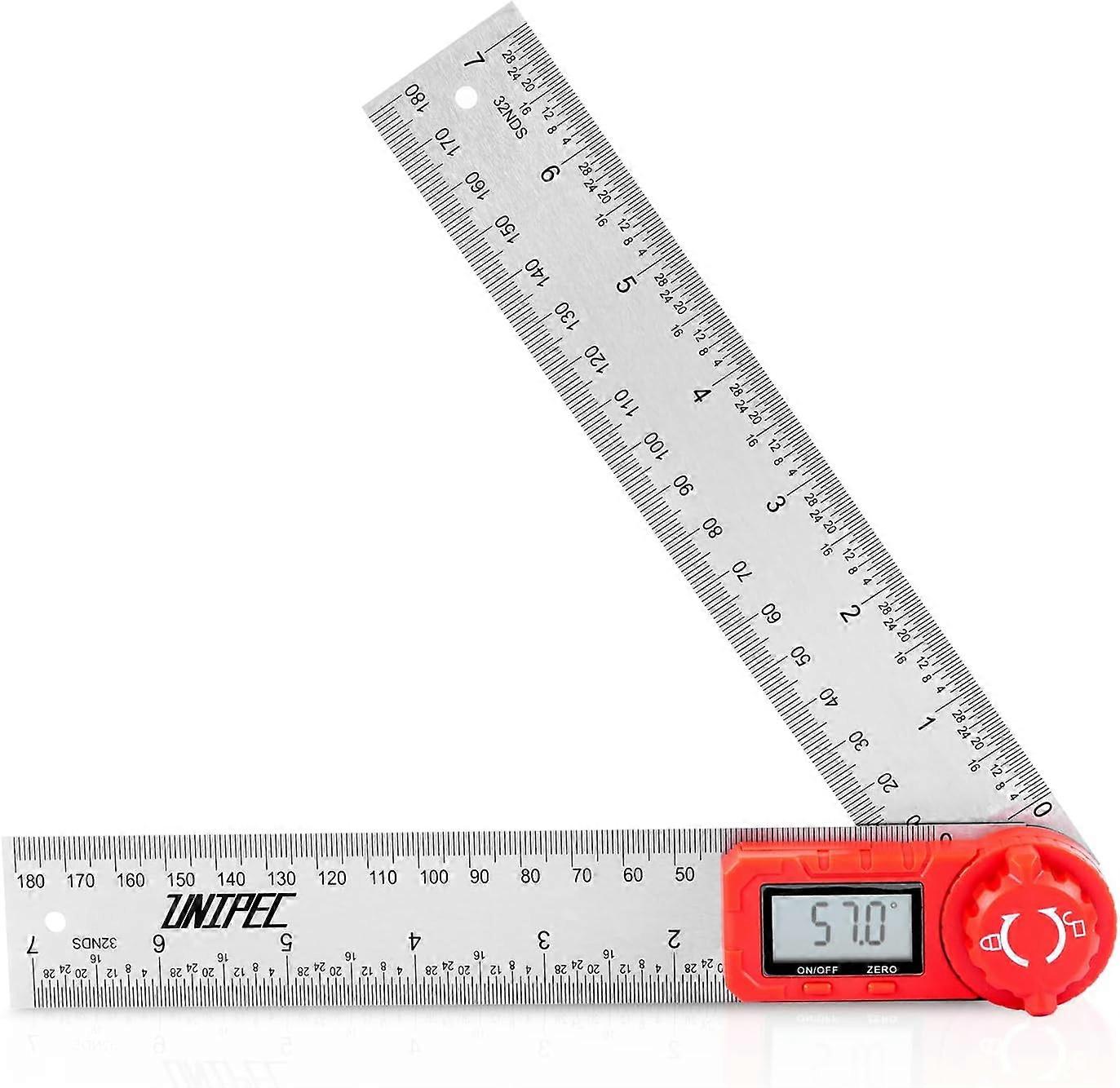 Digital Angle Finder Protractor Stainless Steel 7-inch Angle Measuring Tool