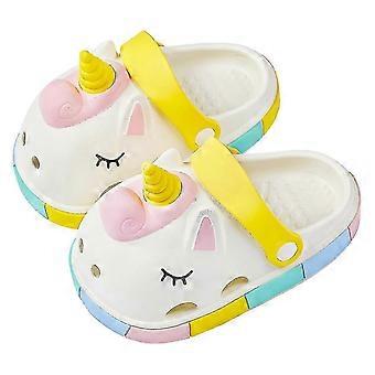 Adorable Mario Unicorn Princess Slippers for Kids  Cute Cartoon Summer Clogs for Boys and Girls, Non-Slip Indoor Baby Shoes
