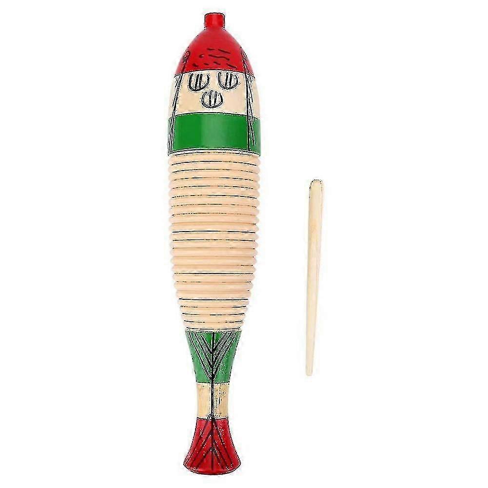 Musical Instrument Wg-200 Wood Guiro With Scraper