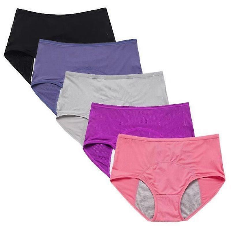 Chiloți menstruali pentru femei - Tipuri3 - 5 bucăți Chiloți fiziologici respirabili - Roz