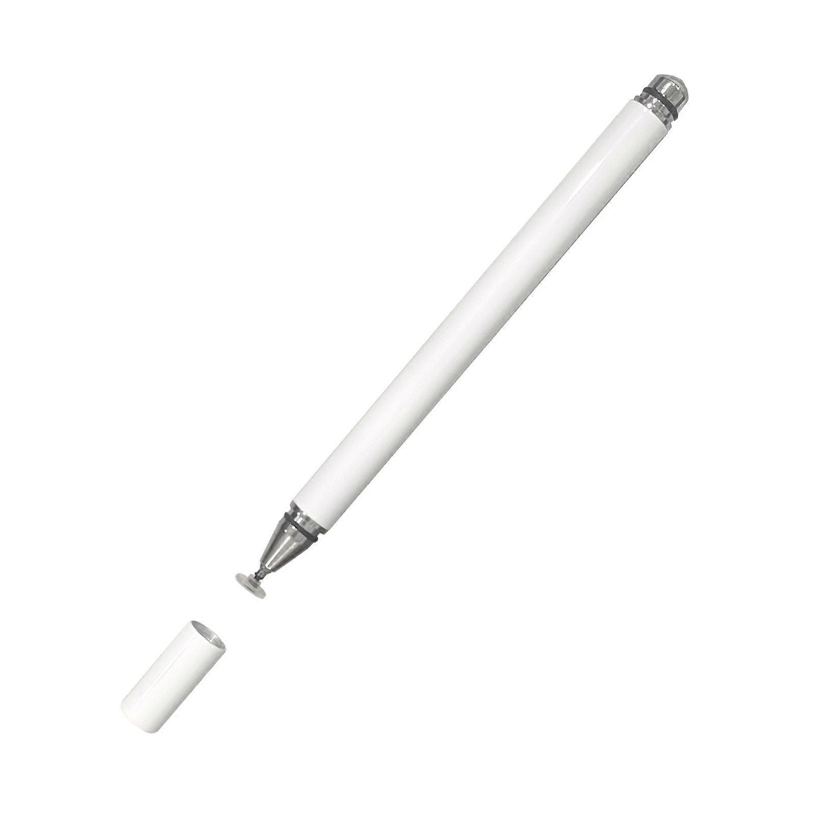 Ergonomic Grip Capacitive Stylus Phone Stylus Pens for Touch Screens Sensitivity Touch Screen Pen Capacitive Disc Tip White