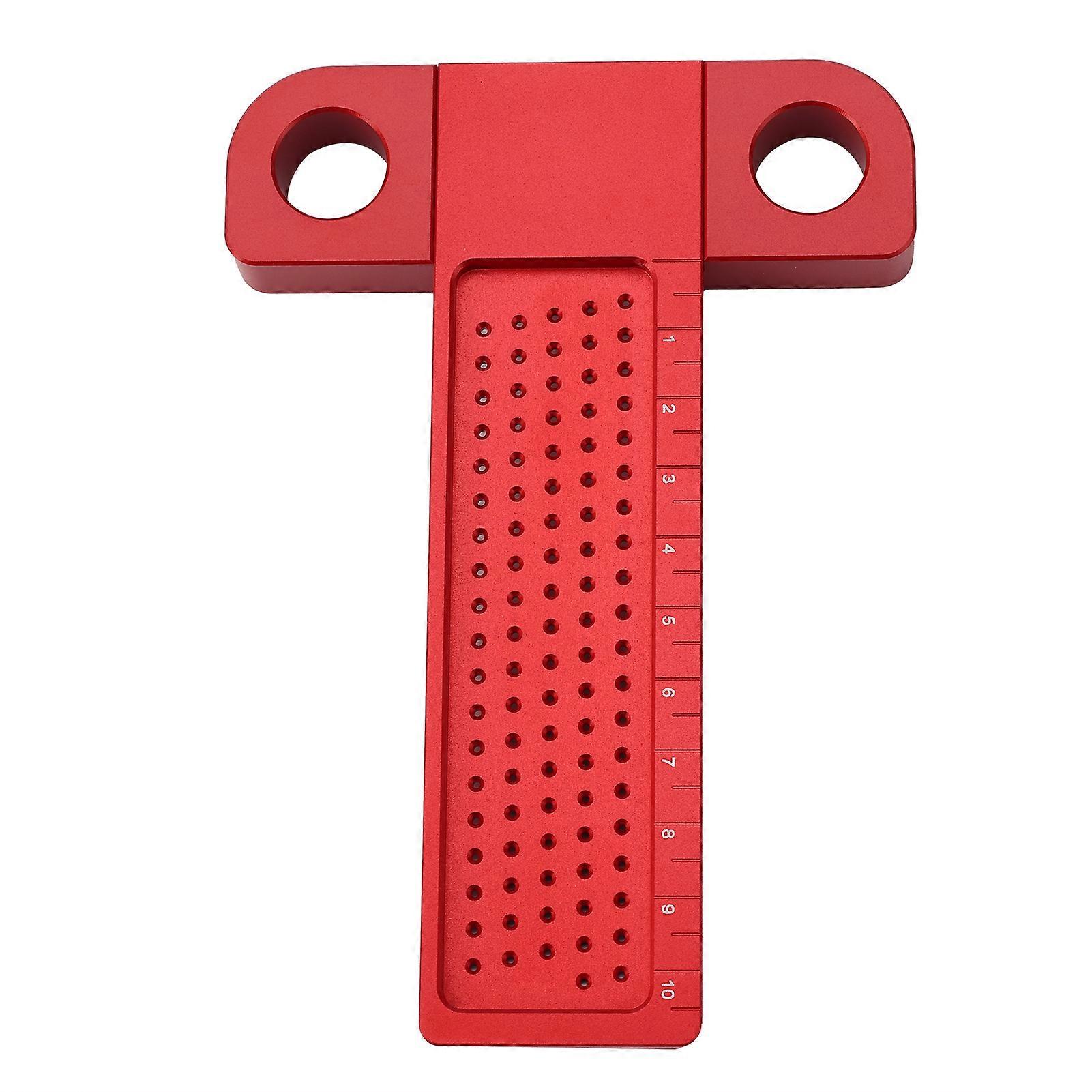 Scribing Gauge: Aluminum Alloy T-Type Hole Measuring Ruler for Woodworking Marking 0-100mm