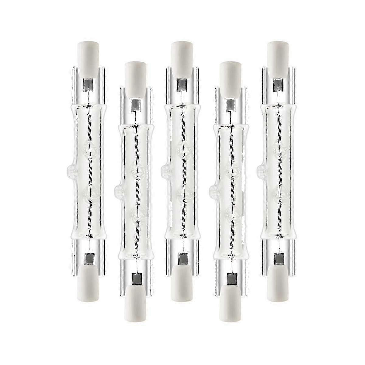 5 Pack R7s 118mm 300w 230v, r7s lâmpada linear halógena, lâmpada halógena regulável compatível com contras