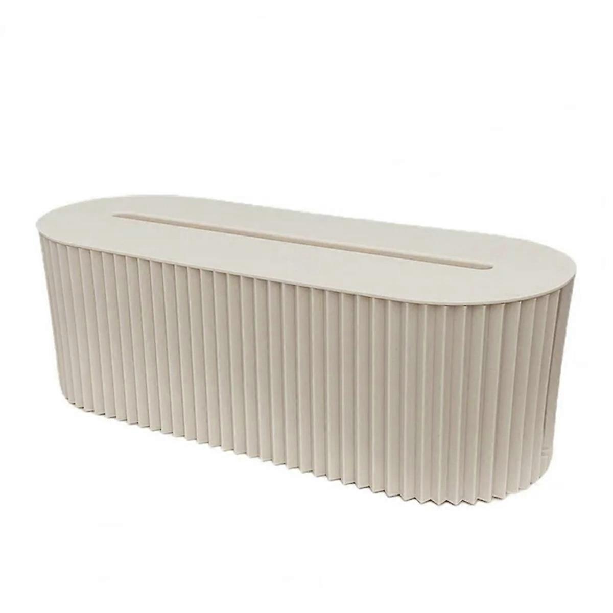Socket Wireless WiFi Router Desktop Data Line Plug Holder Shelf,White