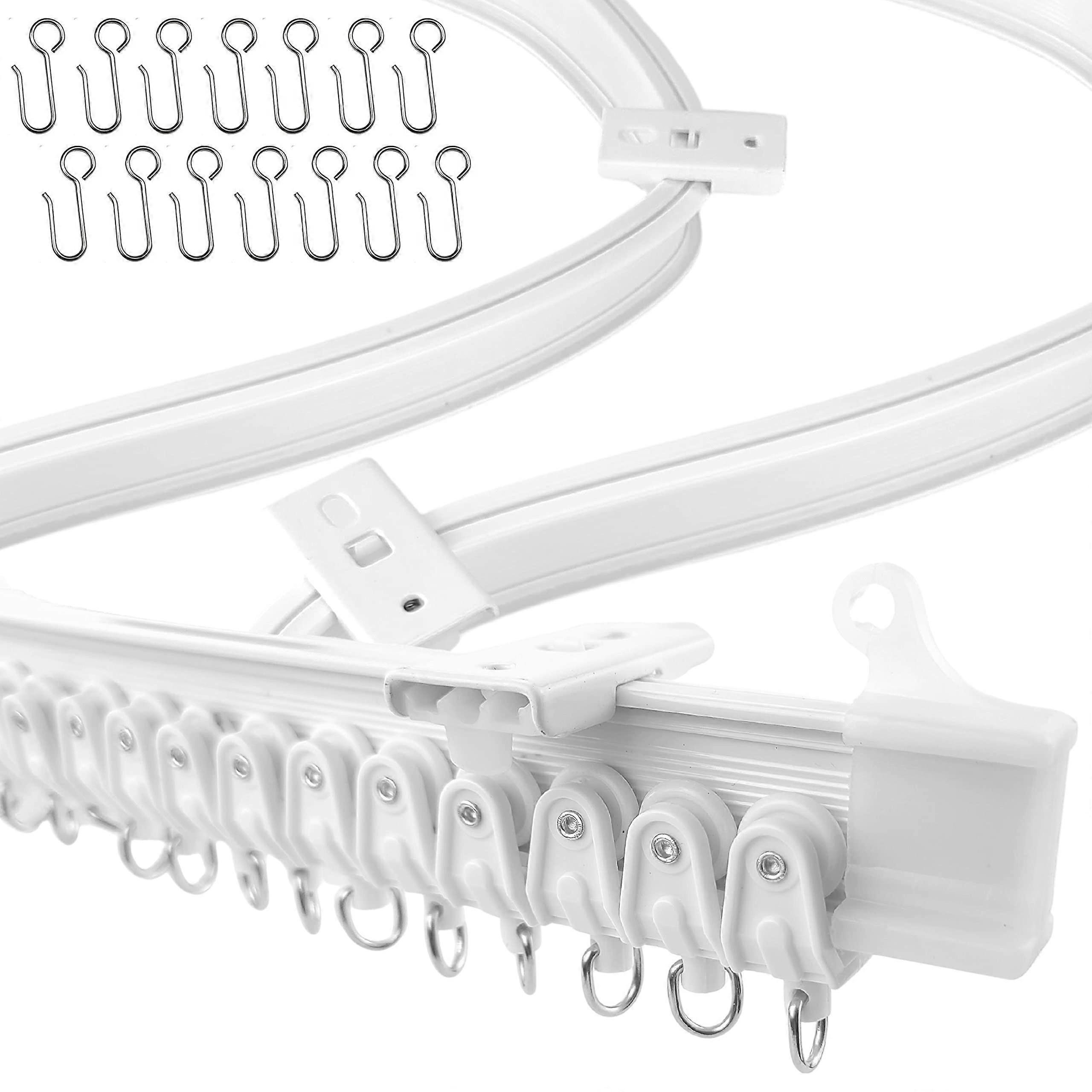 1 Flexible Bendable Ceiling Curtain Track Room for Dividers, 32.8 ft 10 m