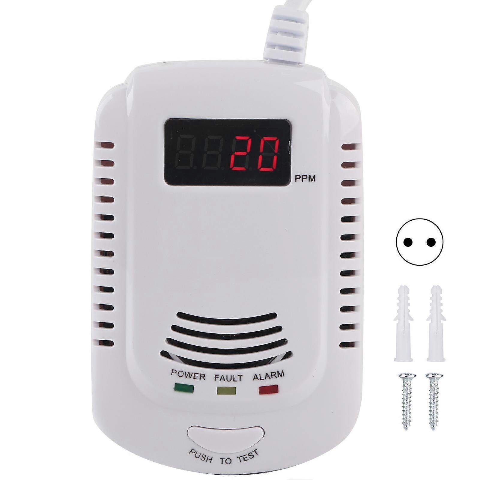 Gas Leak Detector with Display - Methane, Propane, Butane Alarm & Easy Installation