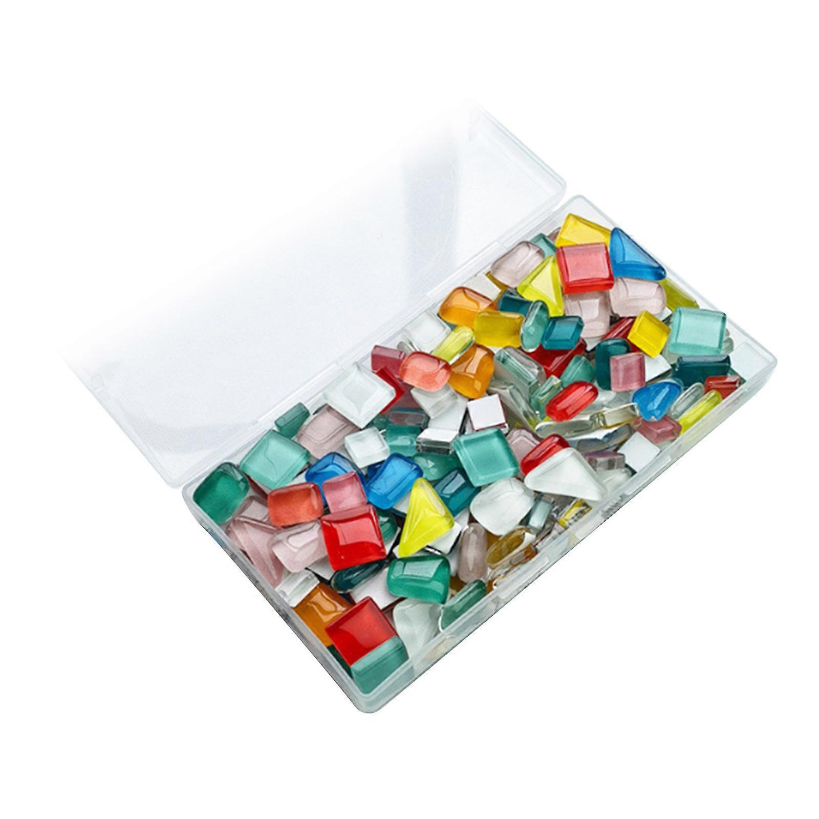 Mixed Color Tiles Irregular Shape Crystal Glass Tiles for Art Craft Making Project Home Decoration