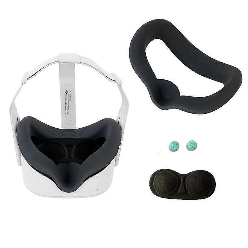 JD-391215 Suitable for Oculus Quest2 Generation VR Eye Mask Silicone Cover + Lens Cover Set