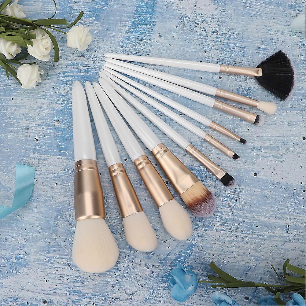 10pcs Professional Nylon Eye Shadow Brushes Portable Makeup Set