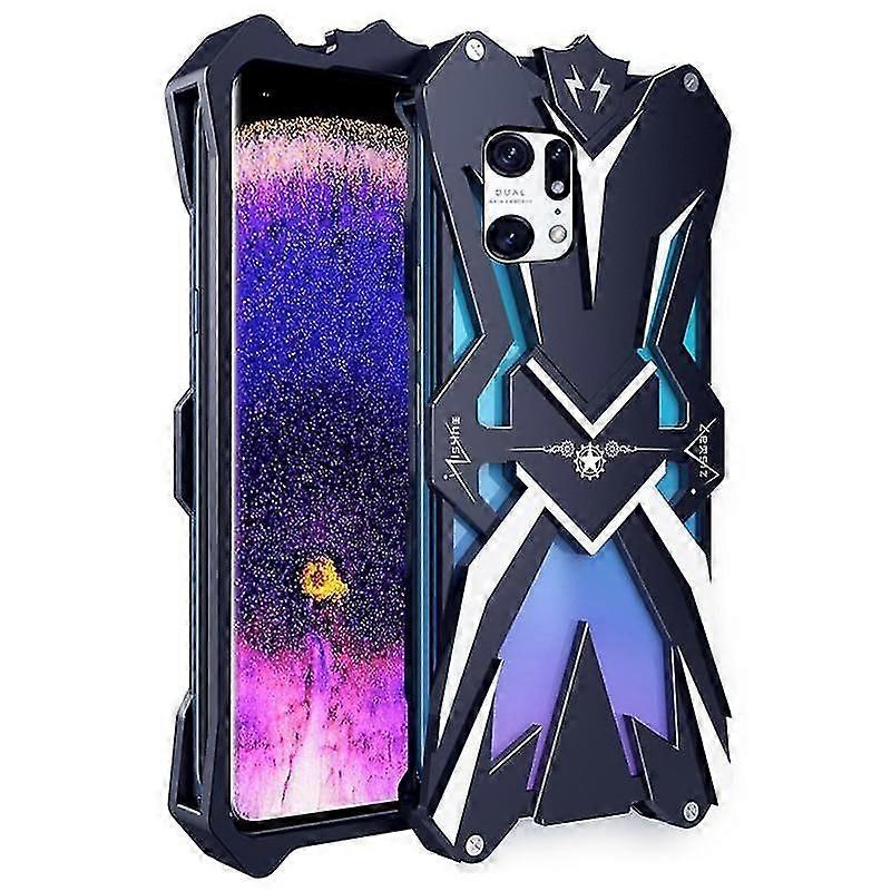 Per Oppo Find X5 Pro Cell Phone Case Lega di alluminio Shockproof Armour Rugged Phone Back Cover