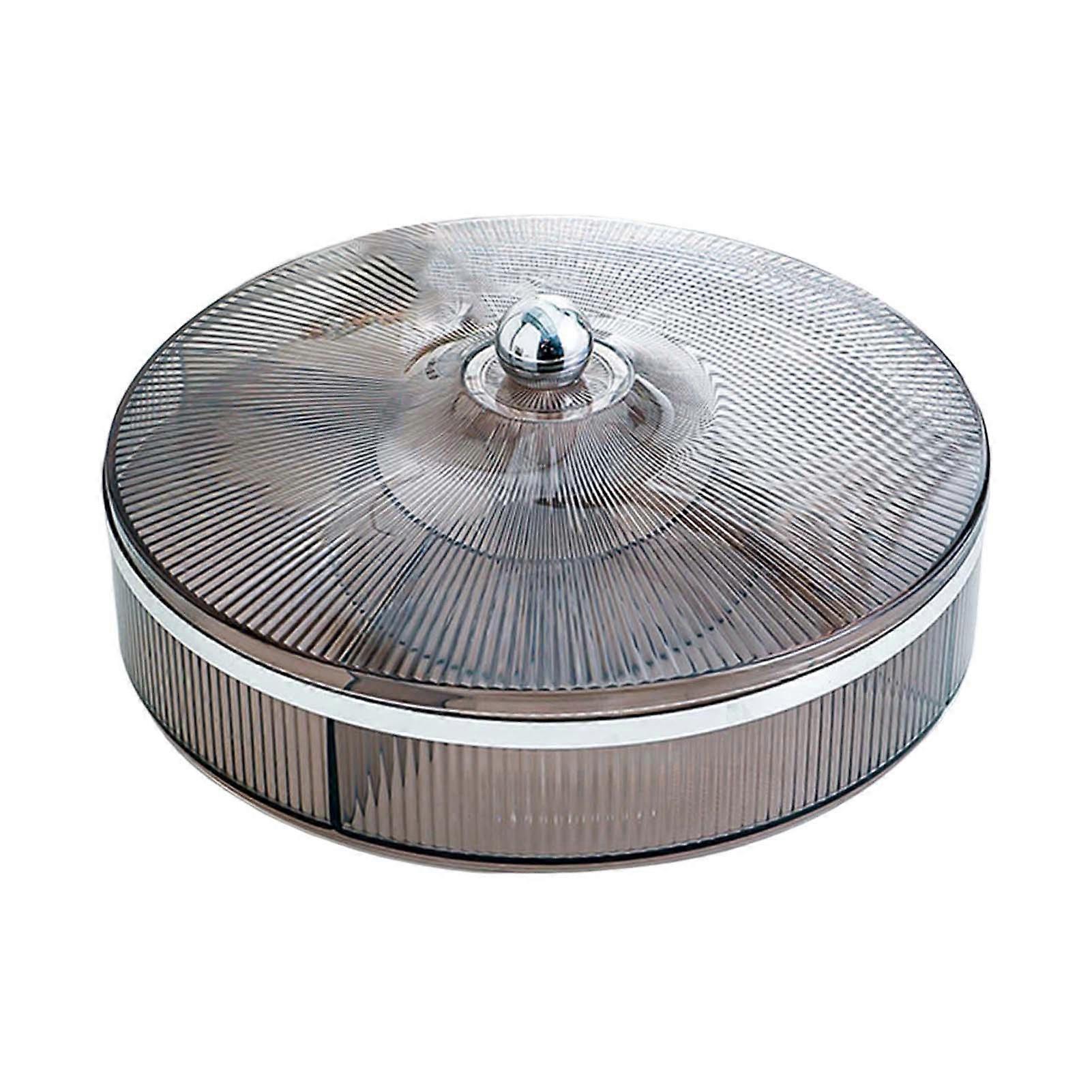 Nuts Storage Platter Tray Convenient to Use with Lid and 5 Serving Slots Suitable for Party Family Dinner