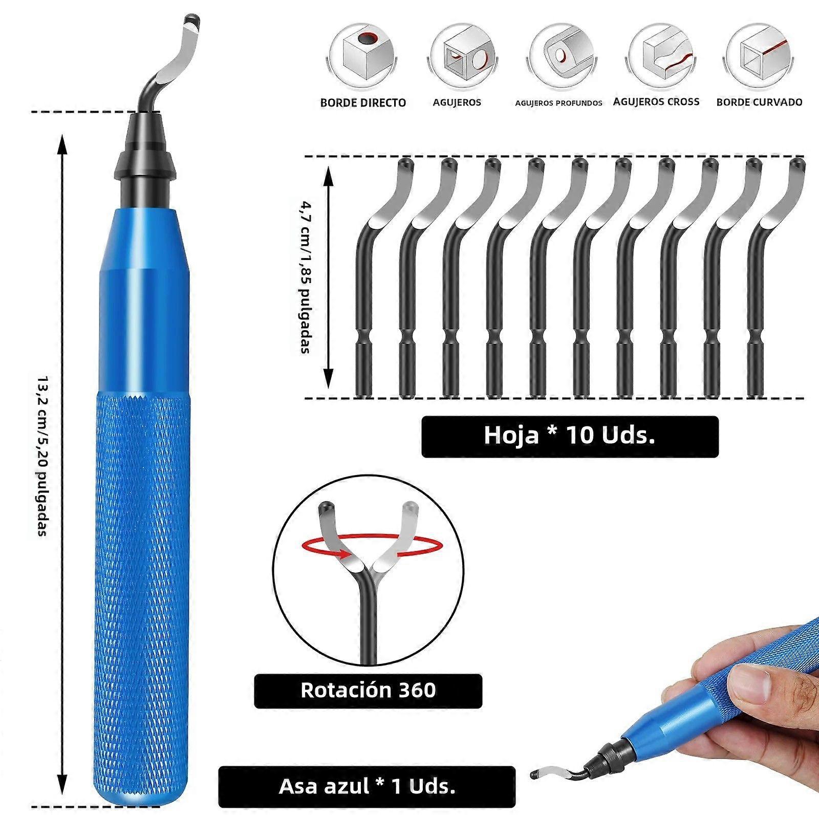 Deburring Tool Kit for Wood and Plastic Multifunctional Hand Tool for Removing Wrinkles and Edges Handmade Art Sewing Toorise