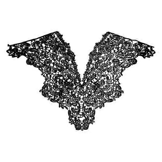 Premium Hollow Out Easy to Use Lace Applique Exquisite Elegant Anti-deformed Neckline Crafts Gift