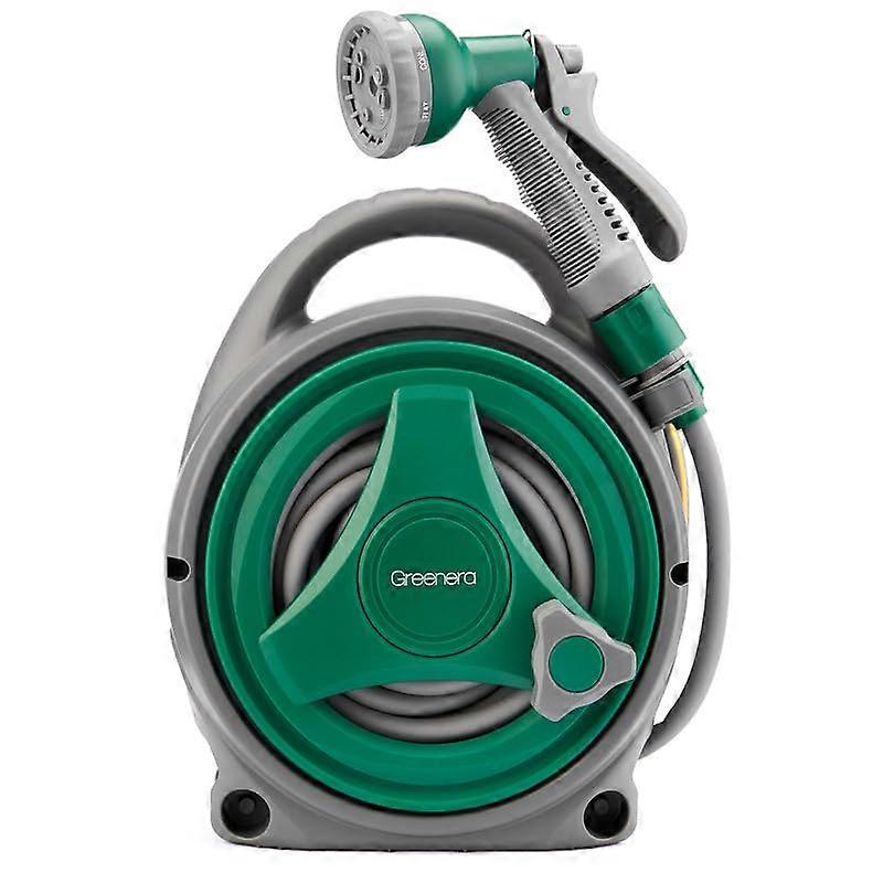 Garden Hose Revenge 14M With 7-Setting Spray Gun Nozzles, Compact & Portable Hose Pipe Reel for Easy Gardening