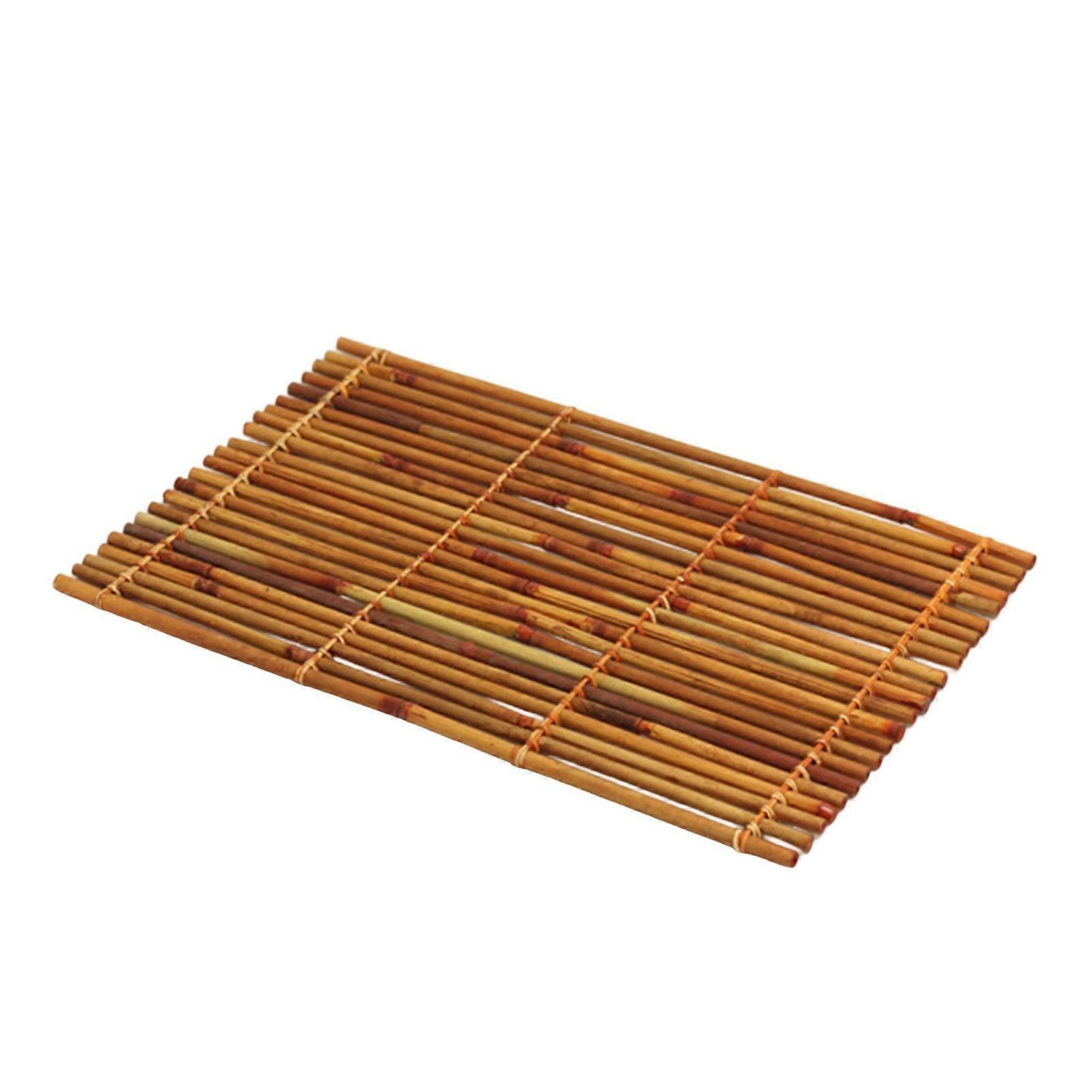 Natural Bamboos Raft Coasters Protecting Front from Heat Damage Suitable for Various Cup Size and Easy to Clean Mat