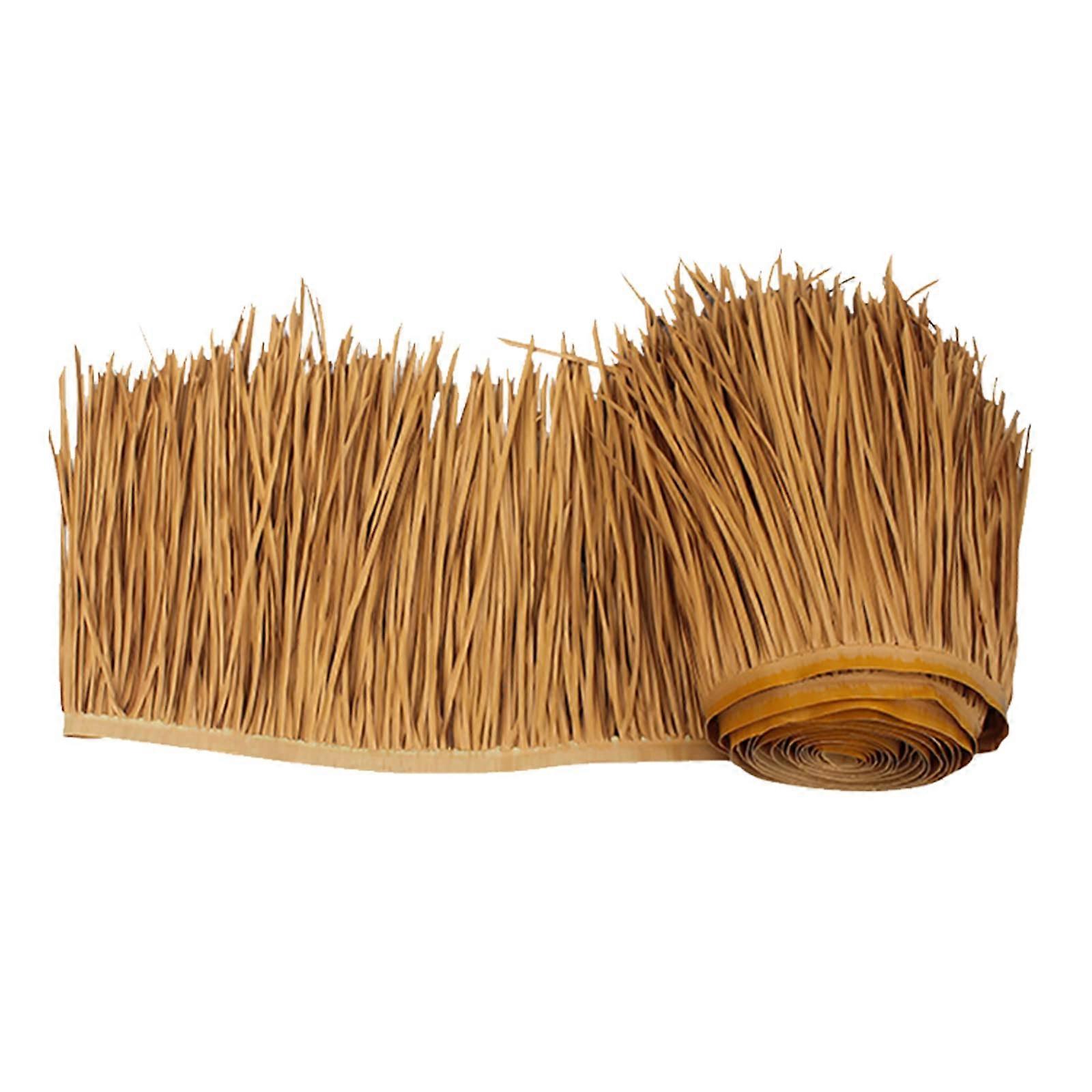 Fireproof Artificial Thatch Palm Leaves Mexican Simulation Thatch Roll Roofing Material(Size:1m/3.2ft)