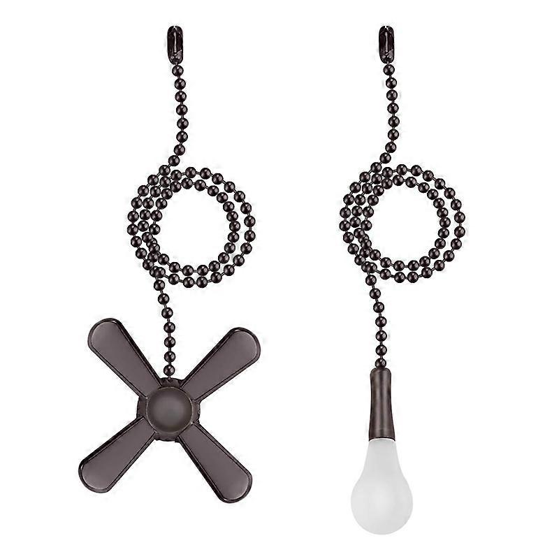 1 Set Ceiling Fan Pull Chain Beaded Ball Fan Pull Chain Pulls Set with Connector