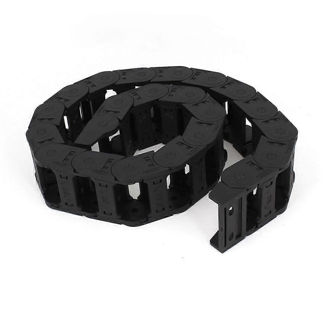 Qtqgoitem Plastic Towline Cable Carrier Drag Chain Connector 103cm 25x50mm Model 348 073 Durable Cable Management Solution