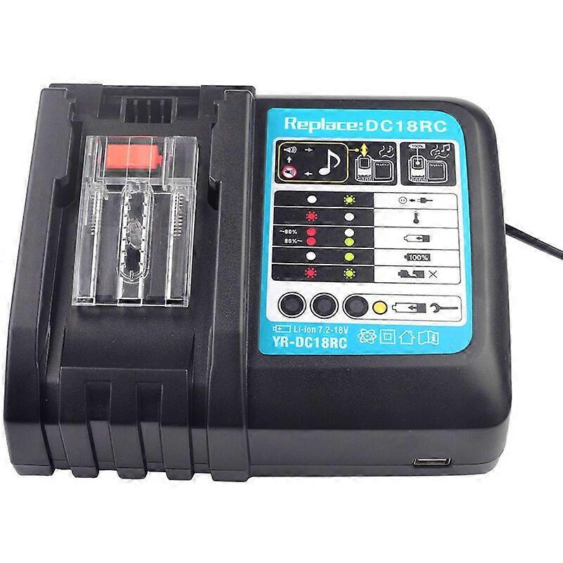 Battery Charger Replace Makita makita lithium battery charger for 14.4-18V DC18RC lithium battery without widescreen voltage, European standard,