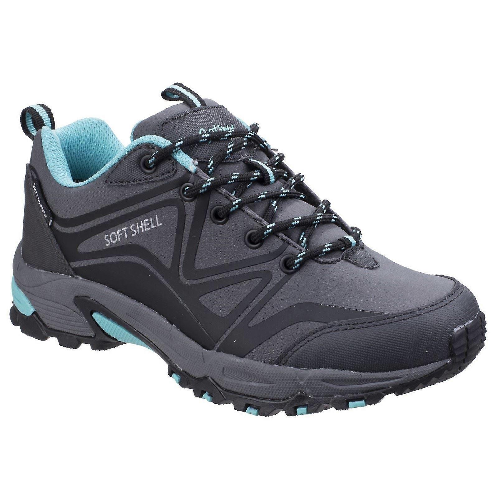 Cotswold Abbeydale Low Grey 女士软壳和 PU 远足者