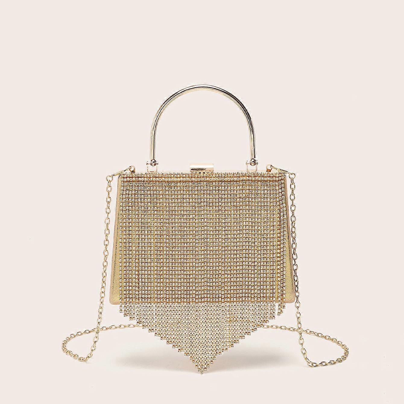 Pochette in poliestere Easy Matching con borsa da spiaggia estiva con strass