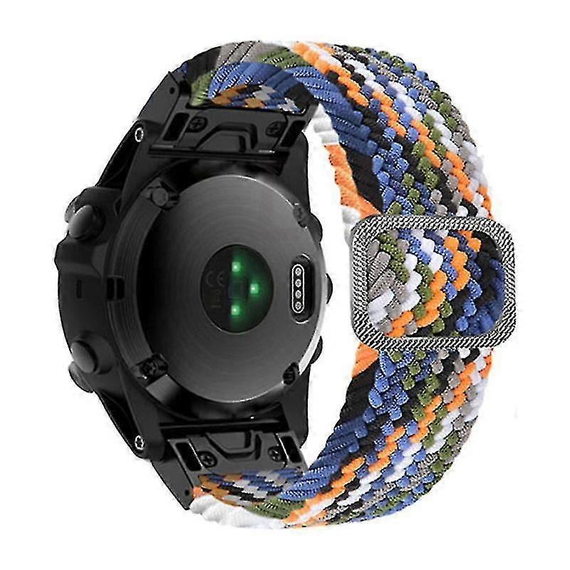 For Garmin Fenix 7x / Fenix 3 / 3 Hr Nylon Watch Band Smart Bracelet 26mm Adjustable Strap With Buckle