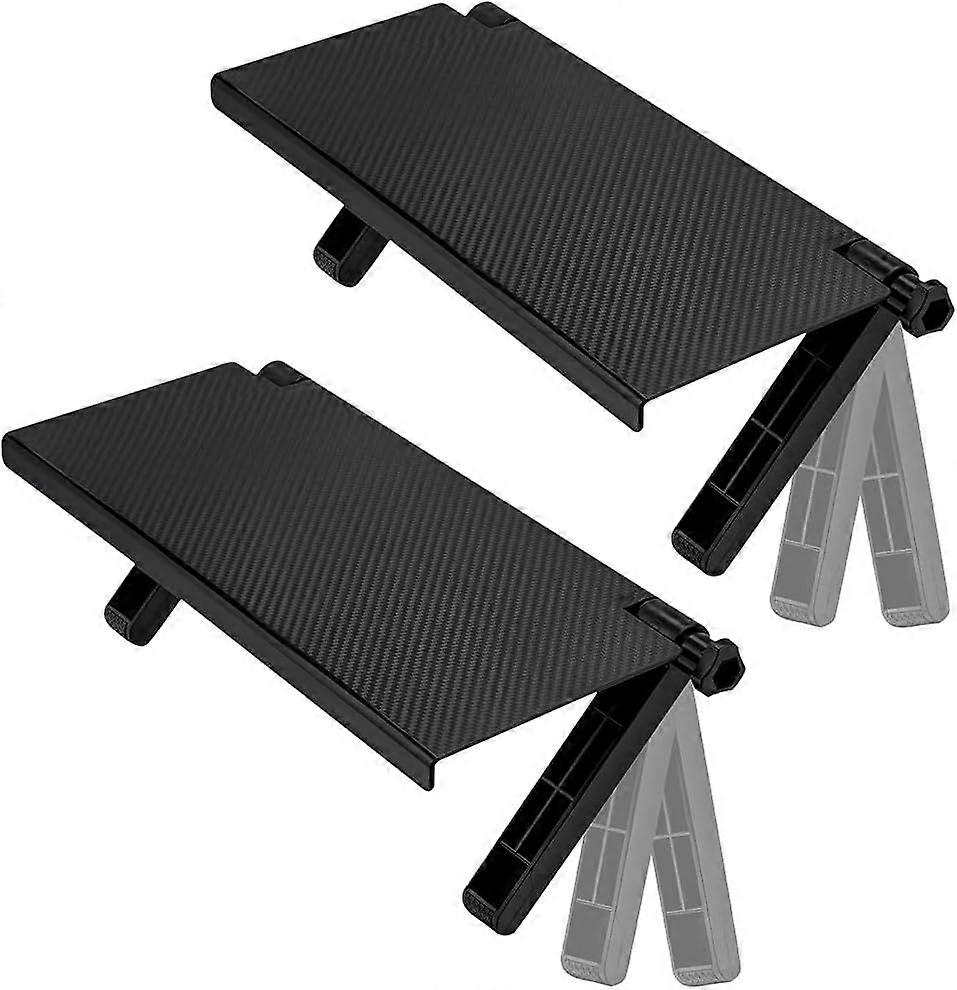 2 Pcs TV Top Shelf, Adjustable Wall Mounted TV Shelf, Desktop Computer Monitor Holder Solid Platform Storage Rack, Game Console, Router