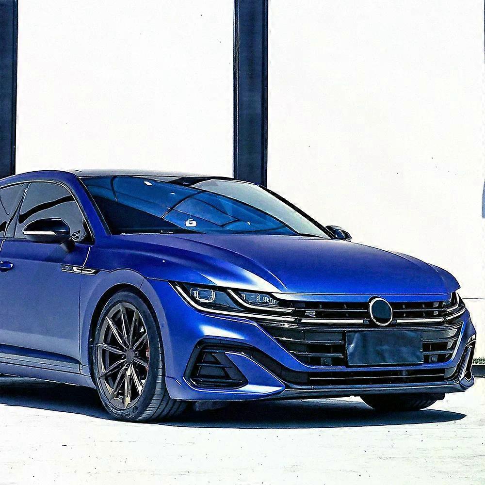 Autotarra Metallinen Matta Satiini Jää Tummansininen Auton Wrap Tarrat Värinvaihto Vinyylikalvo Bubble Free Wrapping Auto Tarvikkeet