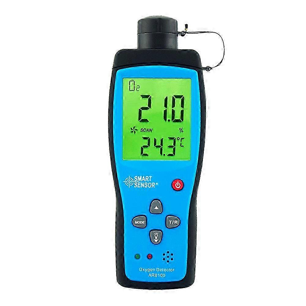 Digital Smart Oxygen Meter O2 Detector Sound Light Alarm Air Quality Gas Monit