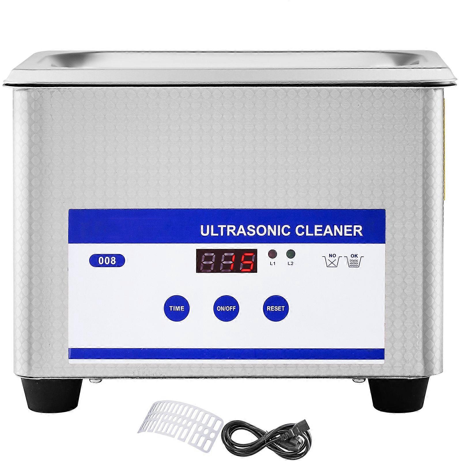 0.8L数字超声波清洗器浴清洁超声波珠宝清洁器定时器