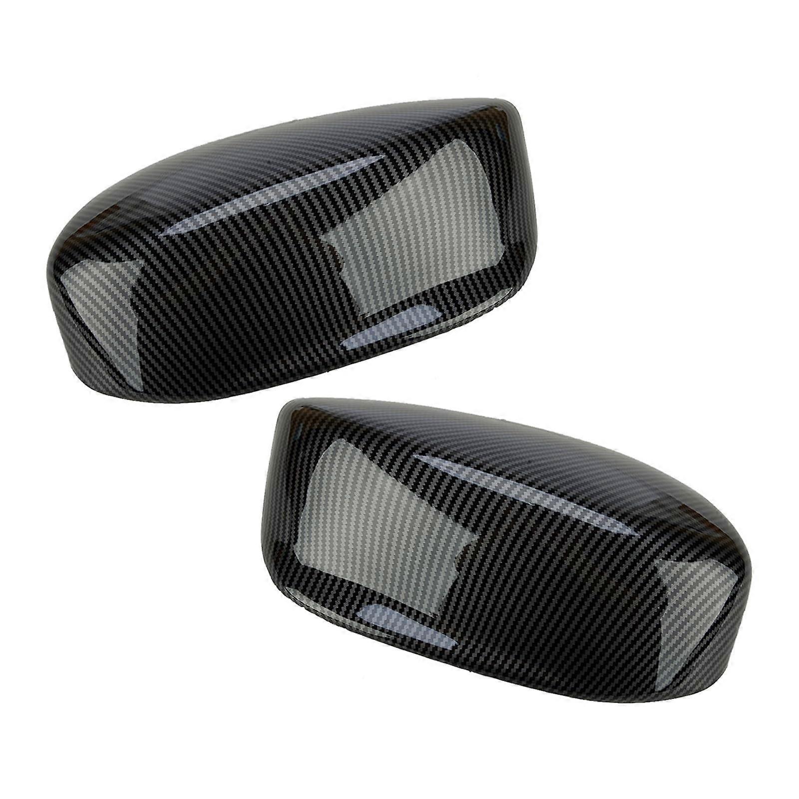 Left Right Rearview Mirror Cover Caps Compatible With Acura ILX Sedan 2013-2022, Durable Plastic, Gloss Black Finish