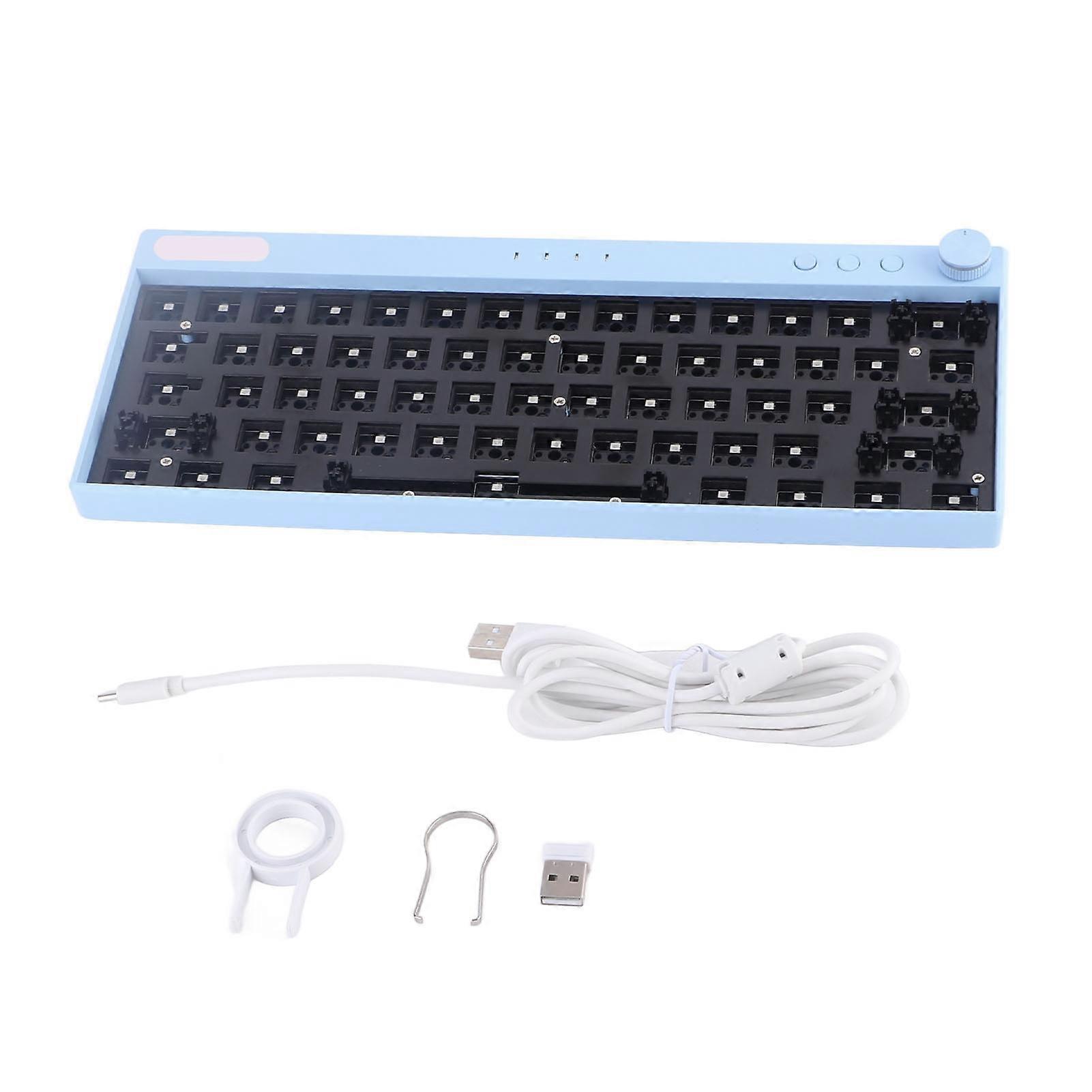 61 Key Mechanical Keyboard DIY RGB Backlight Switch Hot Swap Custom Mechanical Gaming Keyboard Kit