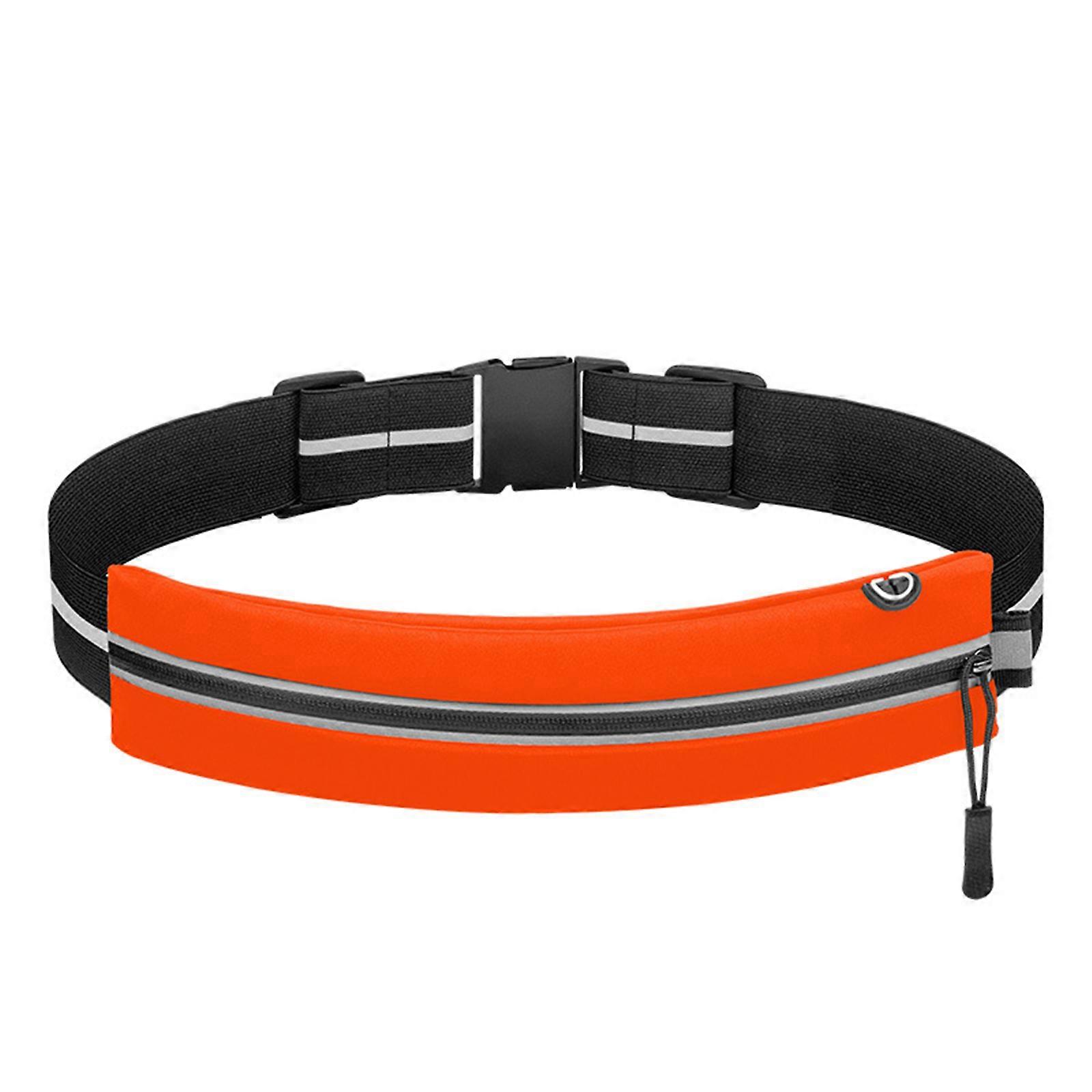 Outdoor Sports Running Bag Reflective Belt Bag Waterproof Running Belt Fanny Pack Workout Belt Sport Waist Pack Durable Orange