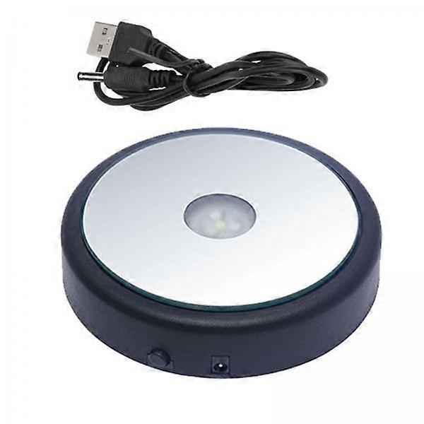 4xLED Display Base Round LED Colorful Luminous Base for Crafts Jewelry Bottles