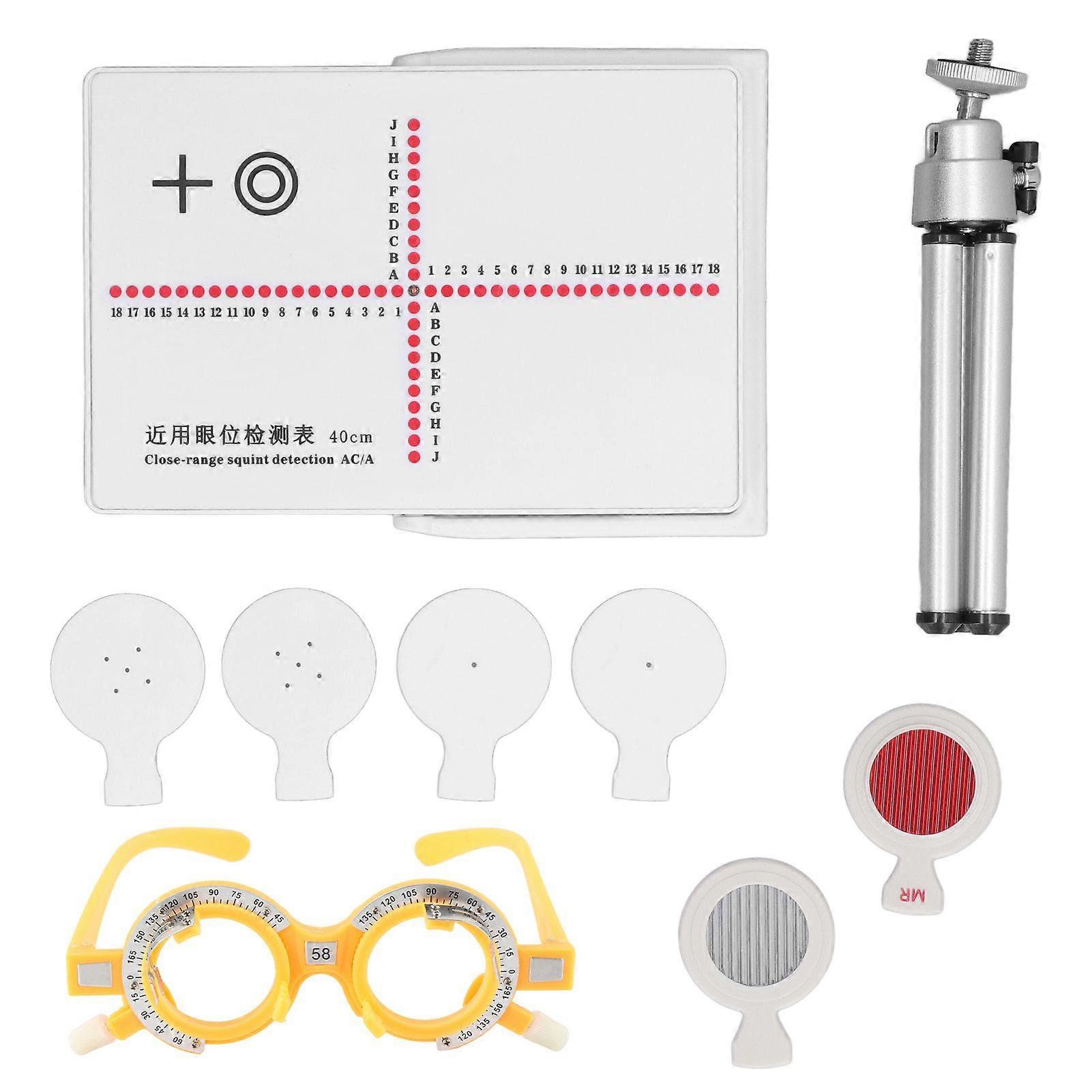 2025 Latest Model  9PCS Eyeglasses Optometric Testing Tool Double Holder