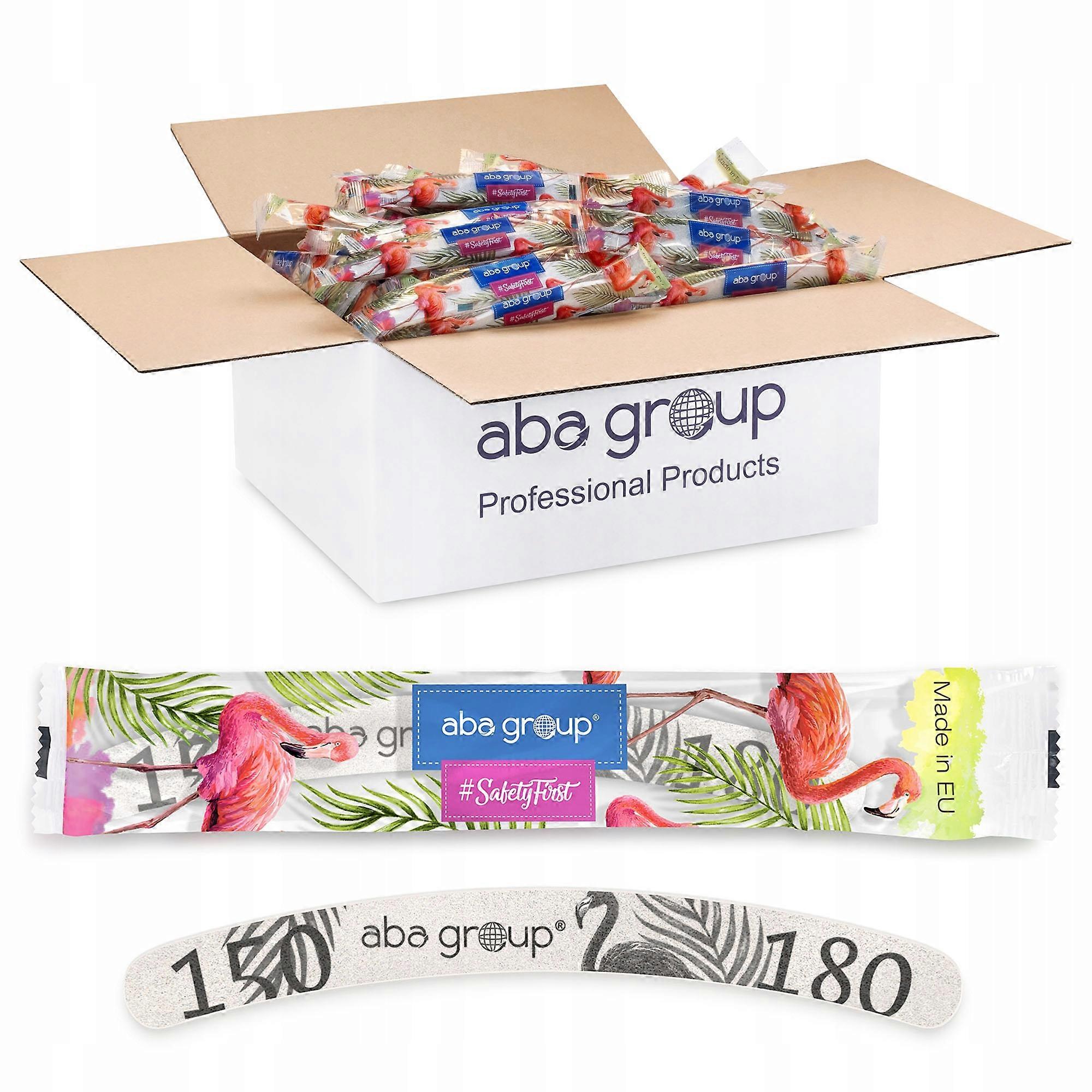 Aba Group SAFE PACKAGE Nagelfeile BANANA 150/180 STANDARD - FLAMINGO, 500 Stück