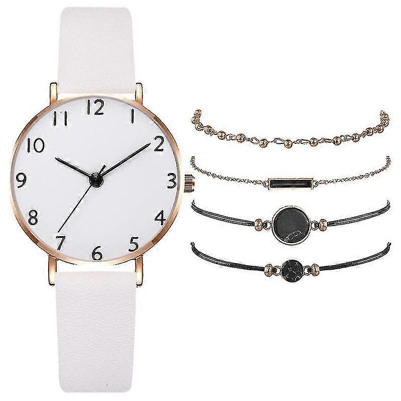 Relógio de Quartzo Elegante para Senhoras com Pulseira - Presente Perfeito