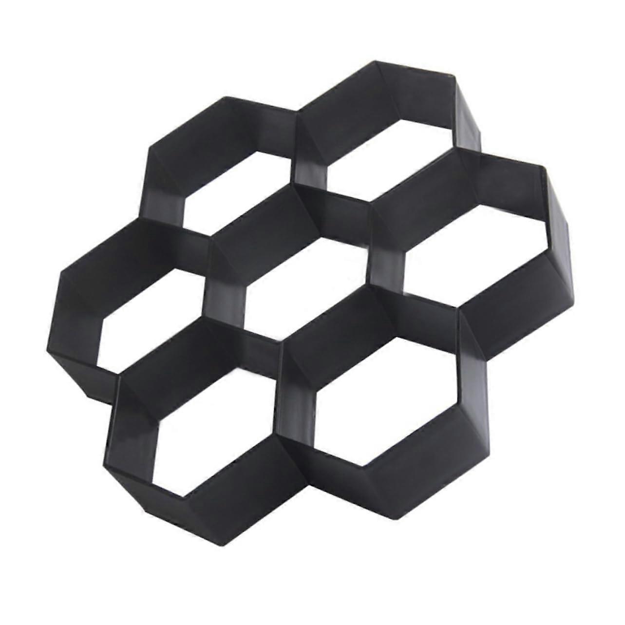Plastic Hexagonal Cement Tile Mold For DIY Garden Paving Outdoor Pathways And Driveways