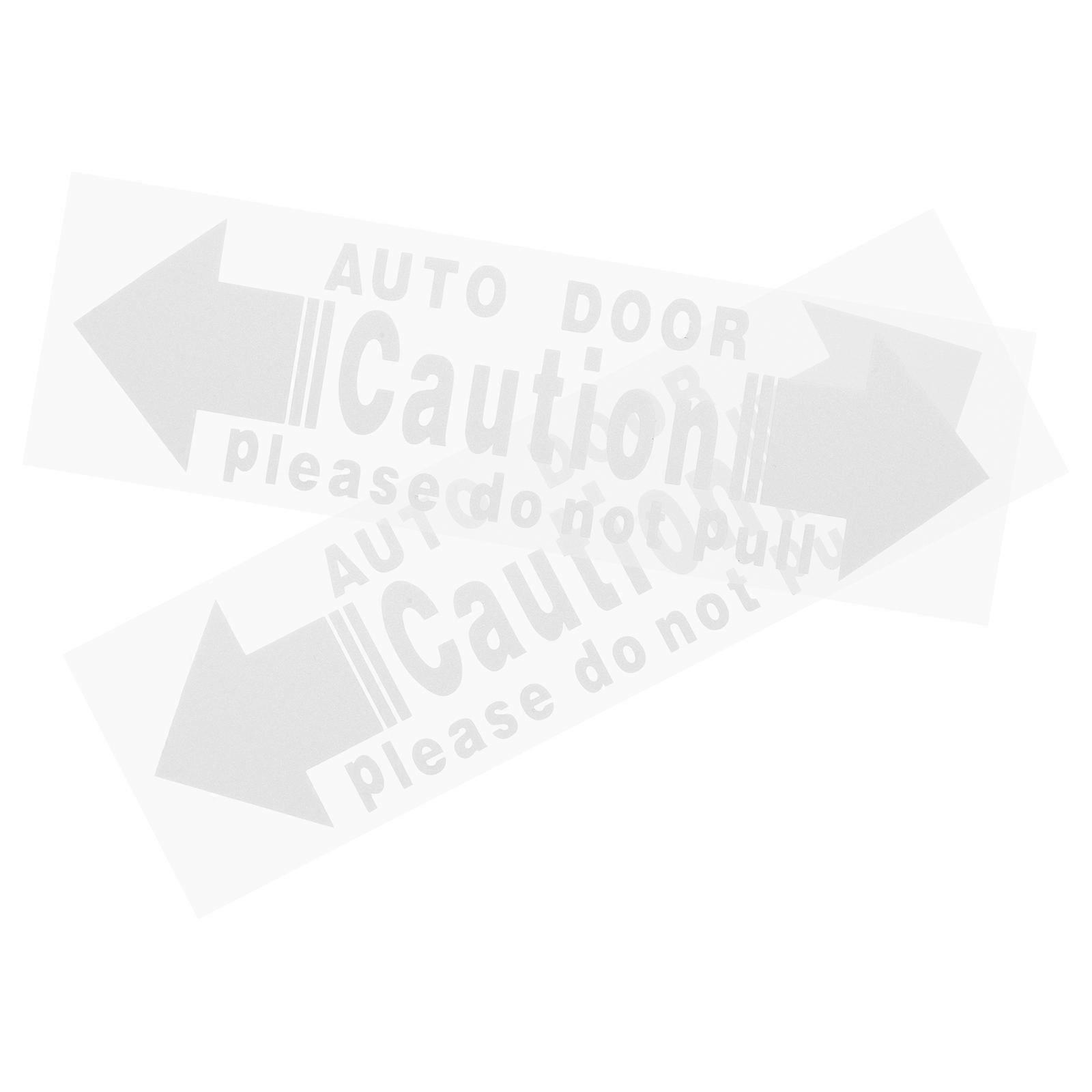 Protective Vehicle Stickers, Reliable and Concise for Door Warnings
