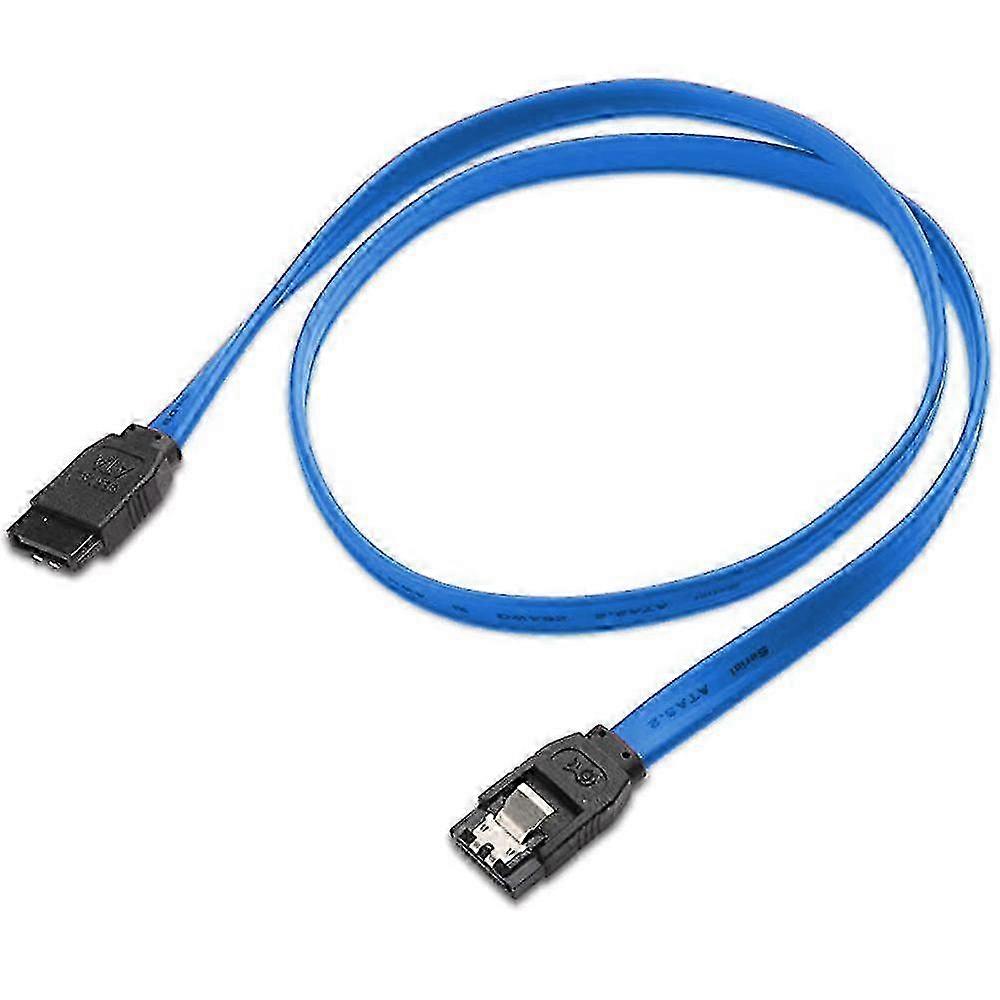 1 Piece 6Gbps Straight Data Cable for HDD and SSD with Locking Mechanism, Length 40cm