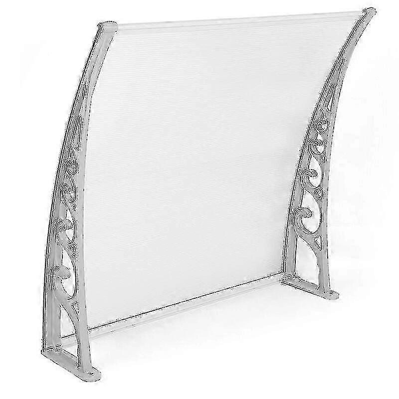 Polycarbonate Door Canopy for Home Use 60cm x 100cm, Durable and Weather-Resistant Design
