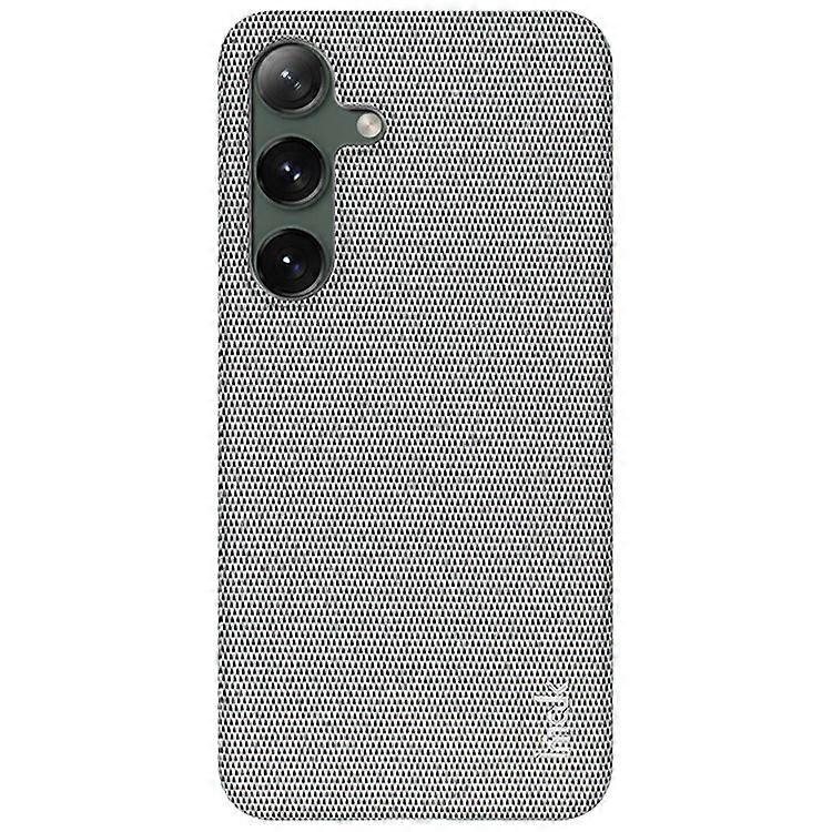 IMAK Ruiyi Series Compatible For Samsung Galaxy S24 Case Fabric Texture Leather+PC Phone Back Cover