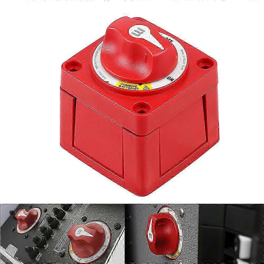 Dual Circuit Battery Switch Mini Waterproof 12-32V 100-300A RV Boat Isolator