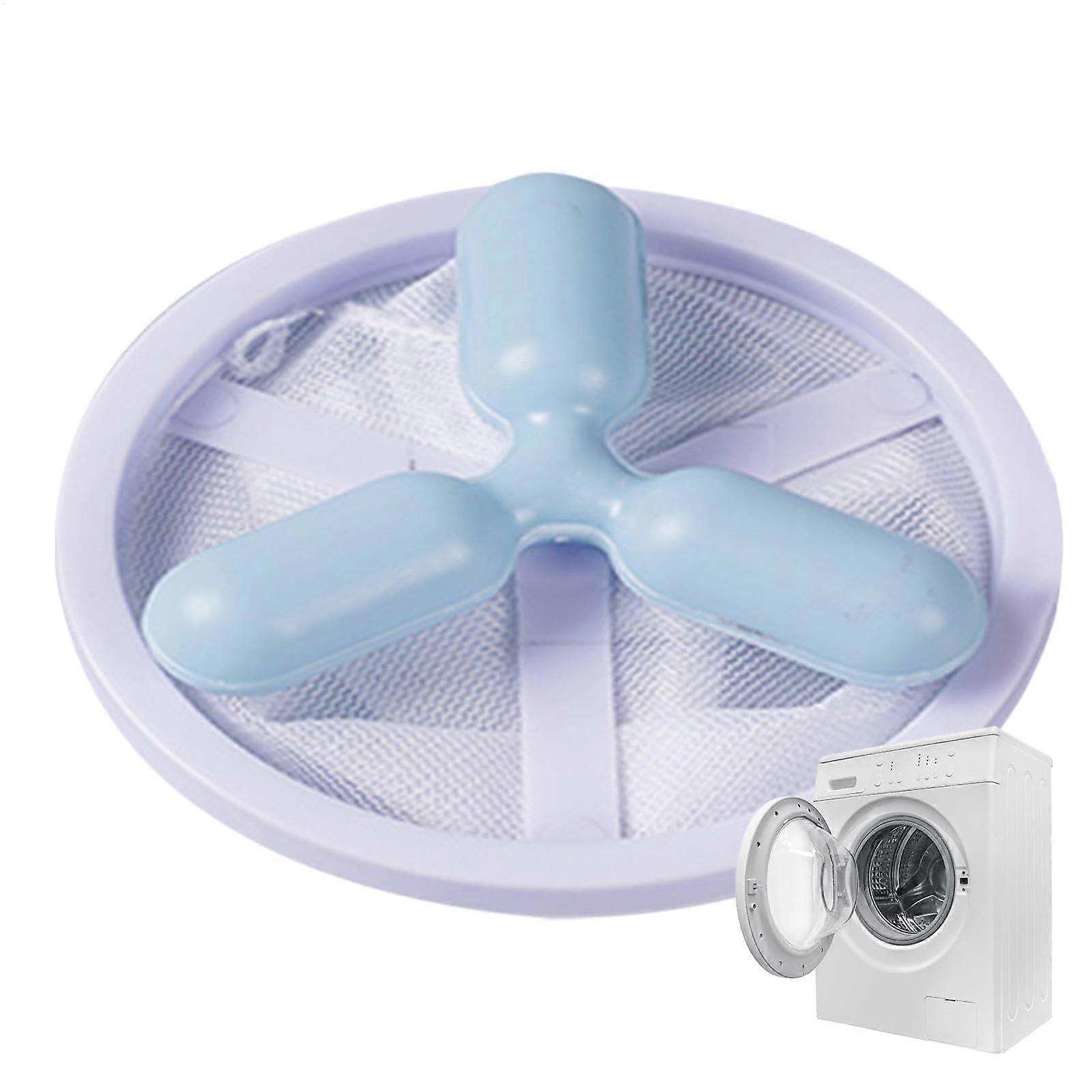 FININT TRAPS FOR WASHING MACHINE hose, pet hair catcher  Reusable lint filter bag  Protection Ball Lint Trap Catcher Blue