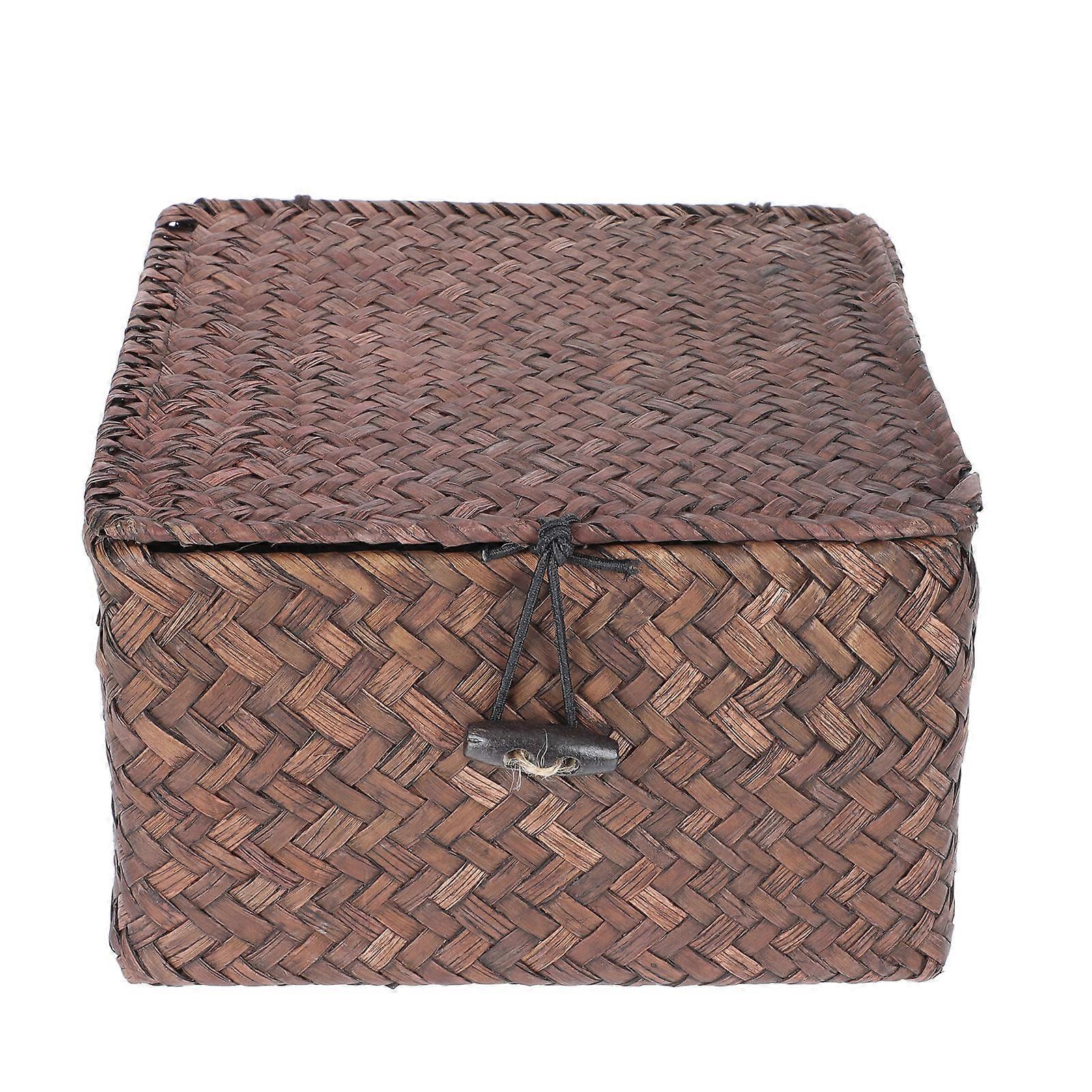 Here's a polished and professional product description based on your input:
**1pc Woven Storage Basket Seagrass Organizer for Home