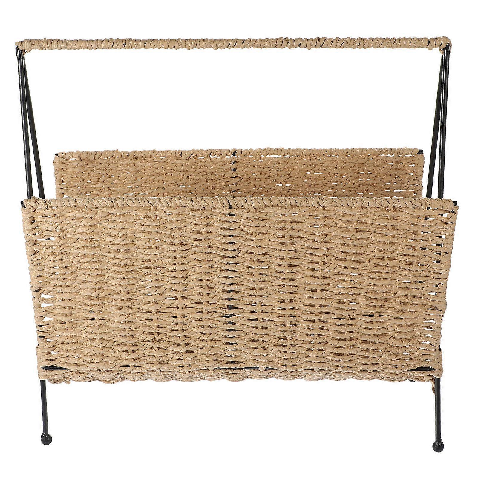 Natural Material Woven Basket for Fruit and Miscellaneous Item Organization