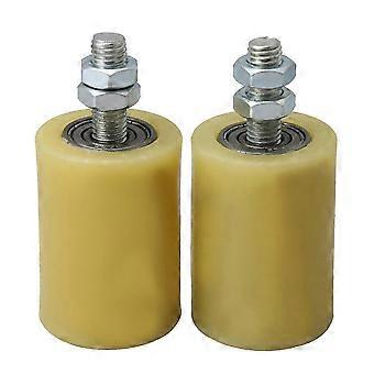 Steel Roller Bearing Guiding Wheels For Sliding Gate(yellow)(2pcs)
