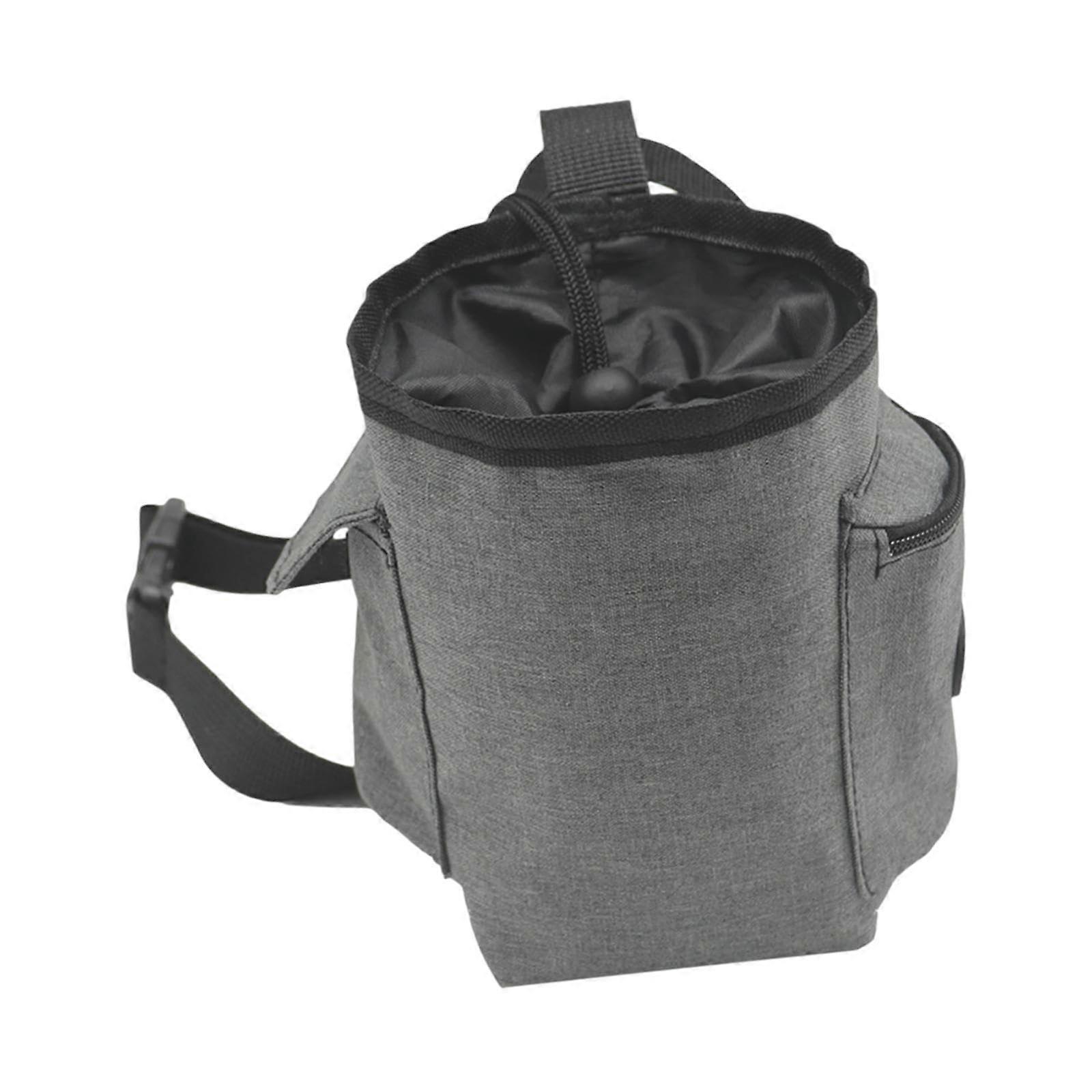 Chalk Bag For Climbing And Gym Training, Cord String Chalk Bag, Waist Bag, Grey