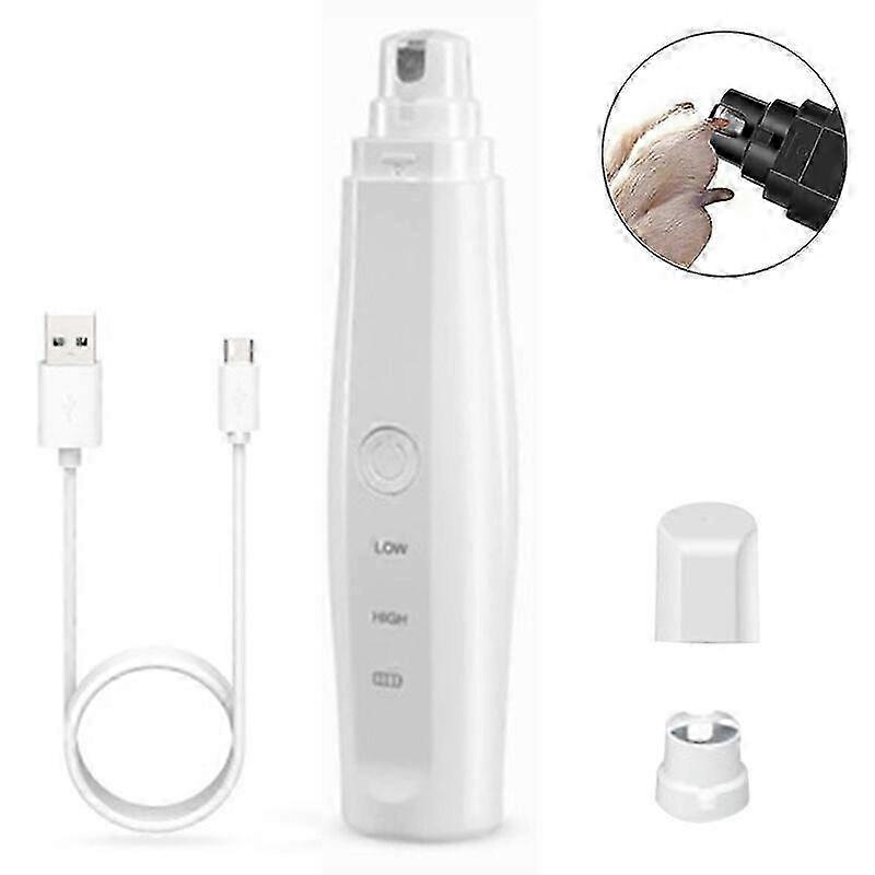 مطحنة أظافر ، ماكينة تشذيب أظافر الأليفة ذات 2 سرعة مع تعديل بدون خطوات ، أداة حلاقة محمولة